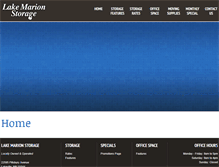 Tablet Screenshot of lakemarionstorage.com